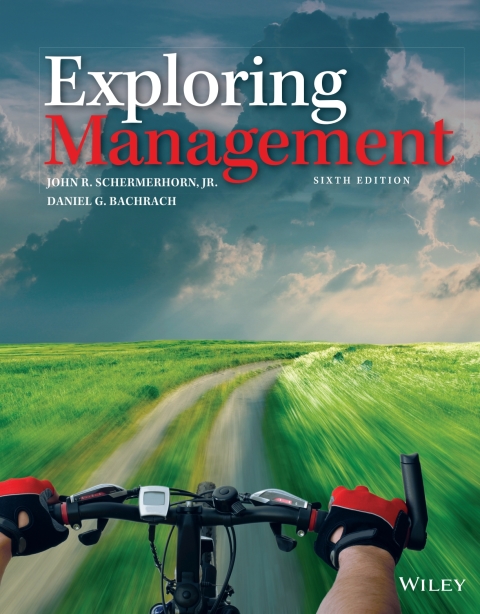 Cover image for book Exploring Management, 6th Edition WileyPLUS Single-term