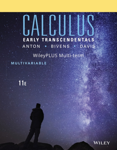 Cover image for book Calculus: Multivariable, 11e WileyPLUS Multi-term