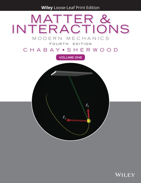 Cover image for book Matter & Interactions 4th Edition WileyPLUS Multi-term