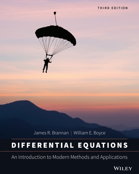 Cover image for book Differential Equations: An Introduction to Modern Methods and Applications, WileyPLUS Multi-term