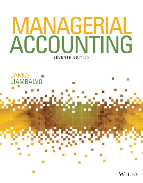 Cover image for book Managerial Accounting, WileyPLUS Single-term