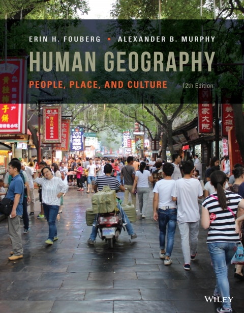 Cover image for book Human Geograph: People, Place, and Culture,  WileyPLUS Single-term