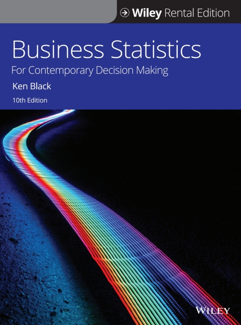 Cover image for book Business Statistics, Tenth Edition WileyPLUS Single-term
