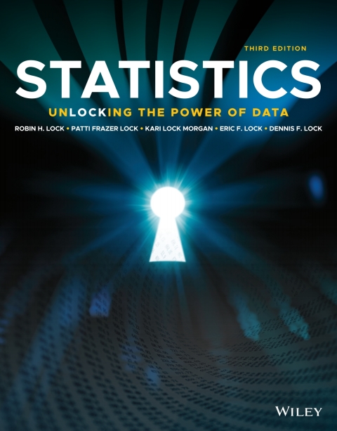 Cover image for book Statistics: Unlocking the Power of Data, WileyPLUS Single-term