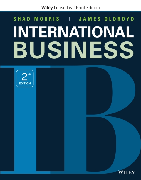 Cover image for book International Business, Second Edition WileyPLUS Single-term