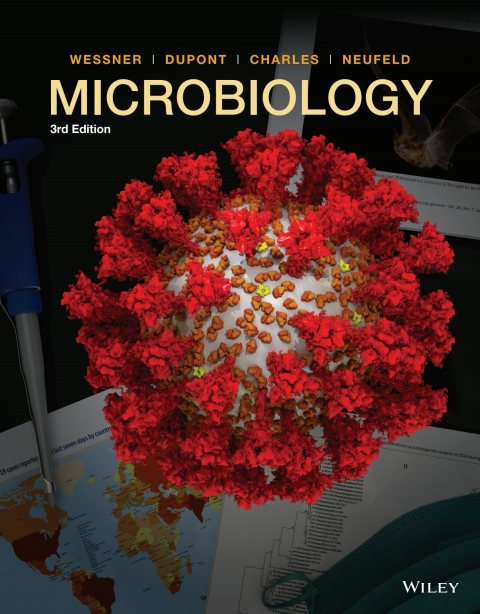 Cover image for book Microbiology, Third Edition WileyPLUS Single-term