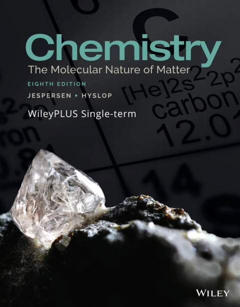 Cover image for book Chemistry: The Molecular Nature of Matter, 8e WileyPLUS Single-term