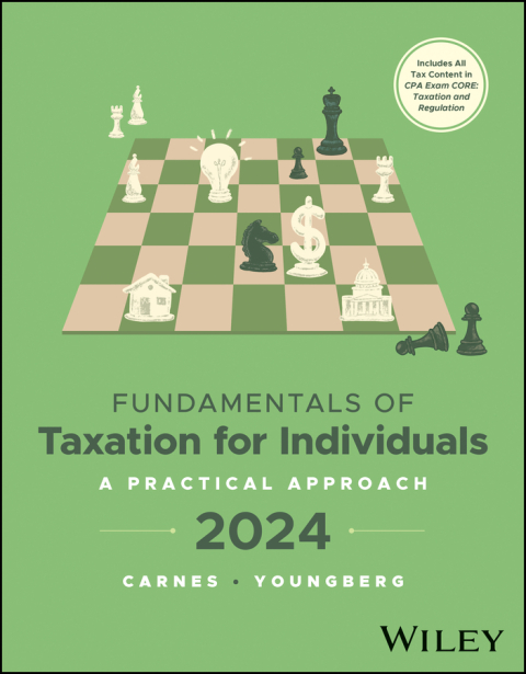 Cover image for book Fundamentals of Taxation for Individuals: A Practical Approach, 2024 Edition, WileyPLUS Multi-term