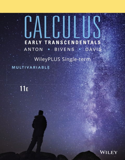 Cover image for book Calculus: Multivariable, 11e WileyPLUS Single-term