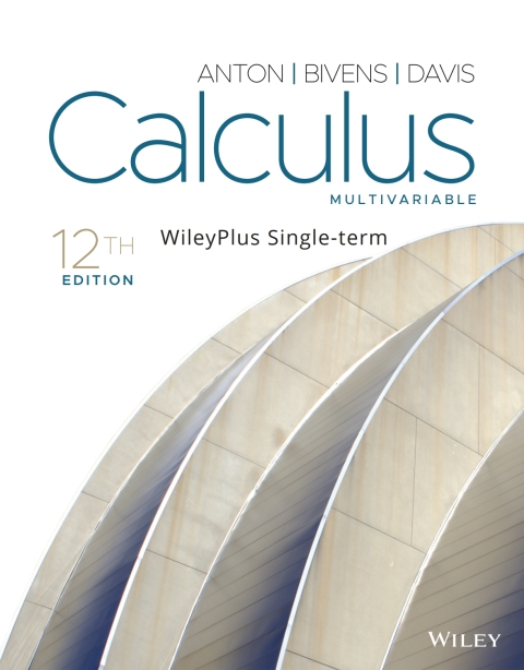 Cover image for book Calculus: Multivariable, 12e WileyPLUS Single-term