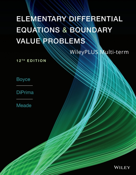 Cover image for book Elementary Differential Equations and Boundary Value Problems, WileyPLUS Multi-term