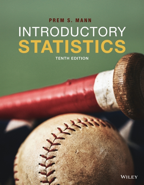 Cover image for book Introductory Statistics, Tenth Edition WileyPLUS Multi-term