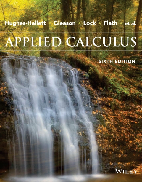 Cover image for book Applied Calculus Sixth Edition WileyPLUS Multi-term