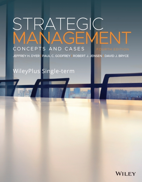 Cover image for book Strategic Management: Concepts and Cases, 4e WileyPLUS Single-term