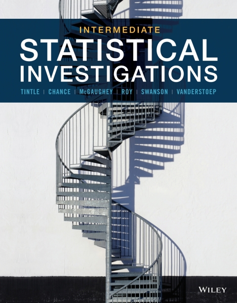 Cover image for book Intermediate Statistical Investigations, WileyPLUS Multi-term