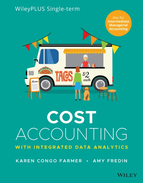 Cover image for book Cost Accounting WileyPLUS Single-term