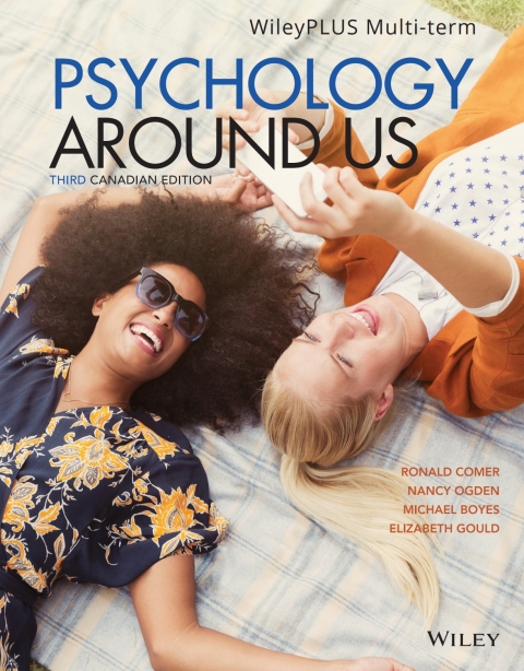 Cover image for book Psychology Around Us, Canadian Edition, WileyPLUS Multi-term