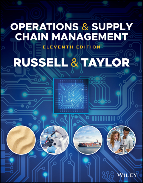 Cover image for book Operations and Supply Chain Management, WileyPLUS Single-term