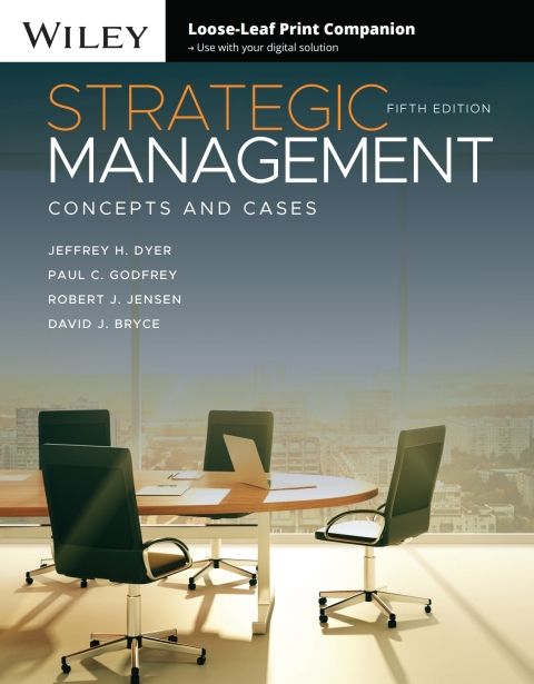 Cover image for book Strategic Management: Concepts and Cases, 5e WileyPLUS Single-term