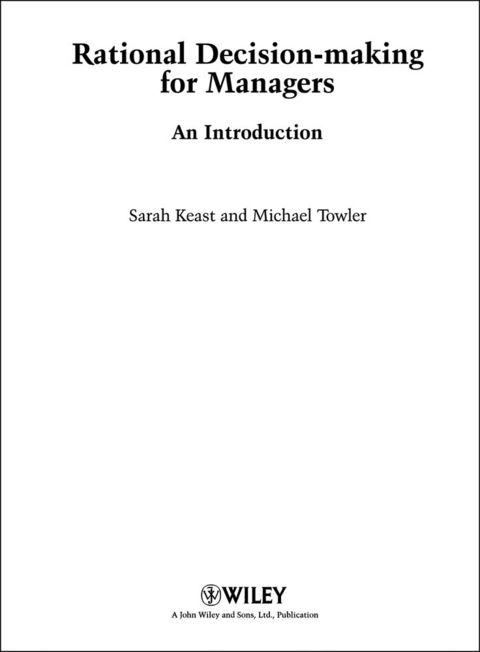 Cover image for book Rational Decision Making for Managers: An Introduction