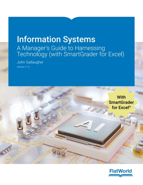 Cover image for book Information Systems: A Manager's Guide to Harnessing Technology (with SmartGrader for Excel) v11.0-Standard Access Code