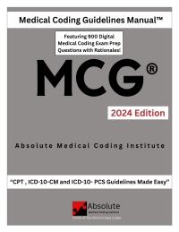 Cover image: Medical Coding Guideline Manual (MCG® ) 2024 1st edition 9798886279030