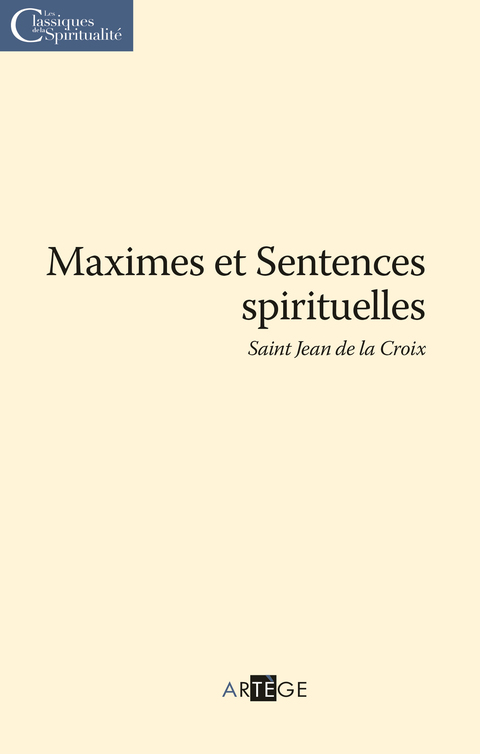 Cover image for book Maximes et Sentences spirituelles