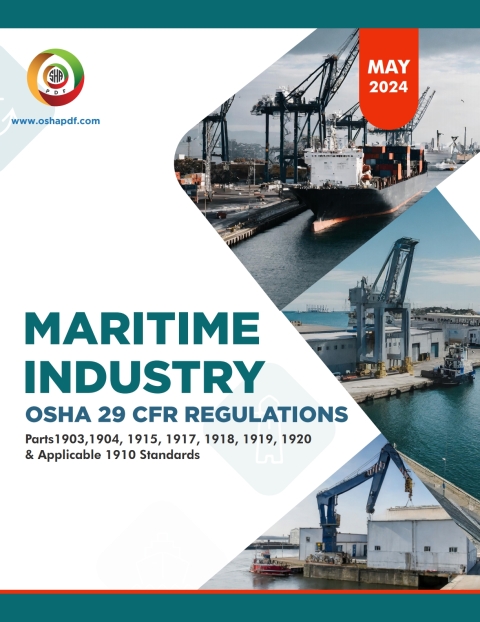 Cover image for book OSHA Maritime Industry Regulations - May 2024
