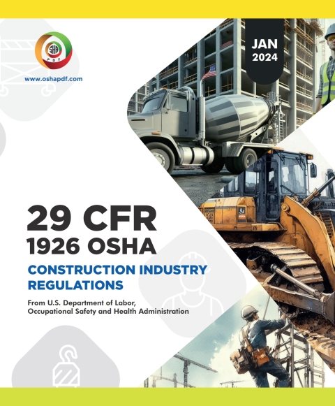 Cover image for book OSHA 1926 Construction Industry January 2024 Book