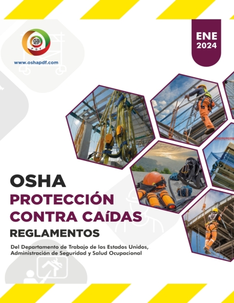 Cover image for book Spanish OSHA Fall Protection Regulations Book - January 2024