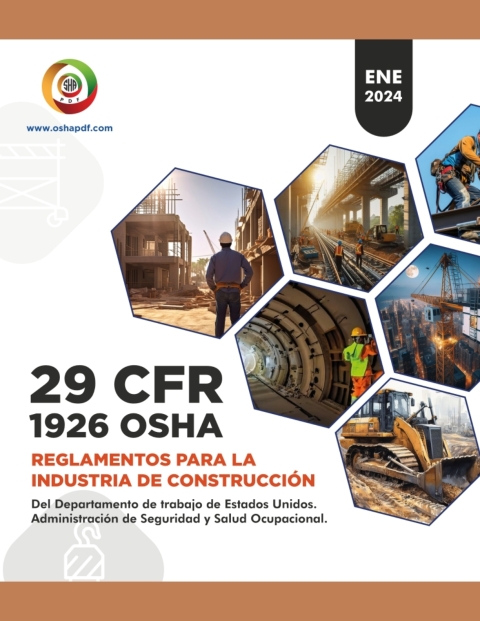 Cover image for book Spanish OSHA 1926 Construction Industry January 2024 Book
