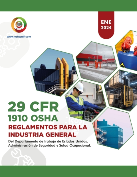 Cover image for book Spanish OSHA 1910 General Industry January 2024 Book