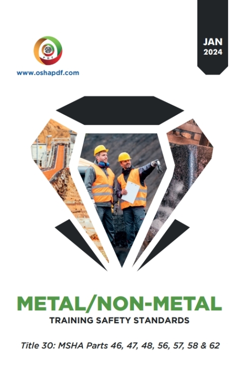 Cover image for book Metal/Nonmetal Training Safety Standards Pocket Guide - January 2024