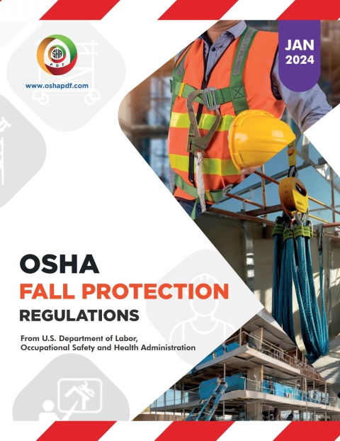 Cover image for book OSHA Fall Protection Regulations Book - January 2024