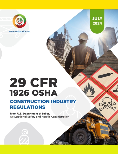 Cover image for book OSHA 1926 Construction Industry July 2024 Book