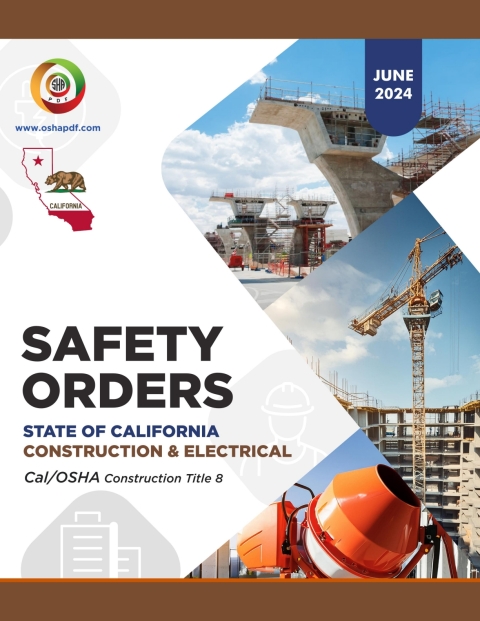 Cover image for book CAL/OSHA Construction Industry June 2024 Book