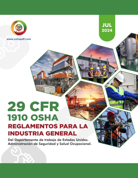 Cover image for book Spanish OSHA 1910 General Industry July 2024 Book