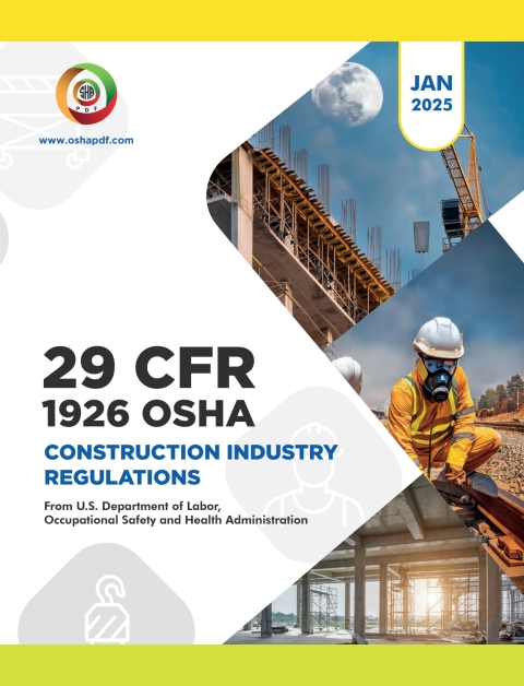 Cover image for book OSHA 1926 Construction Industry January 2025 Book