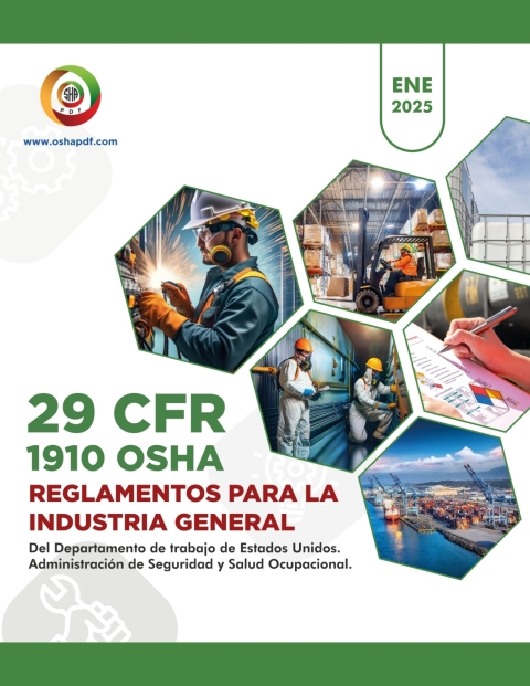 Cover image for book Spanish OSHA 1910 General Industry January 2025 Book