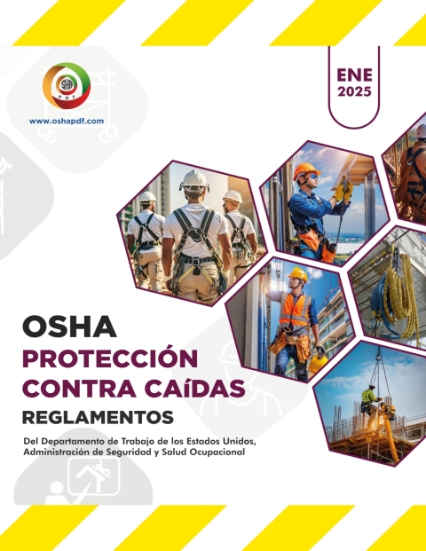 Cover image for book Spanish OSHA Fall Protection Regulations Book - January 2025