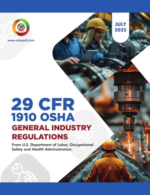 Cover image for book OSHA 1910 General Industry July 2025 Book