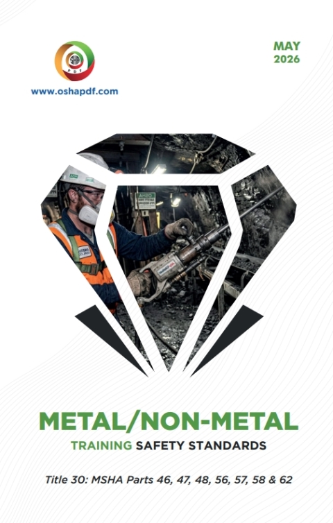 Cover image for book Metal/Nonmetal Training Safety Standards Pocket Guide - May 2026