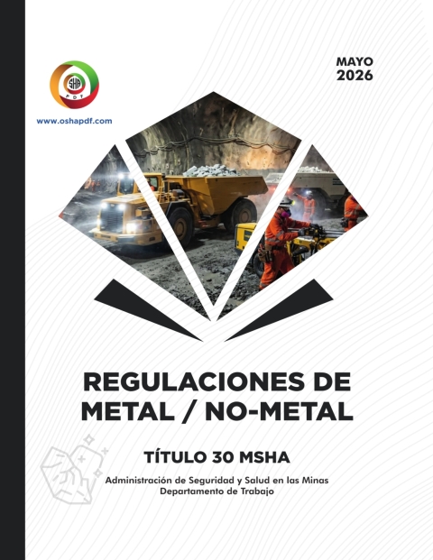 Cover image for book Spanish Metal/Non-Metal Regulations for Mining Title 30 MSHA - May 2026