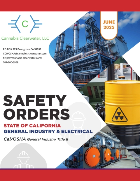 Cover image for book CAL OSHA General Industry June 2025 Book - Cannabis Clearwater