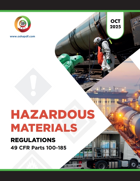 Cover image for book Hazmat 49CFR Parts 100-185 - October 2025