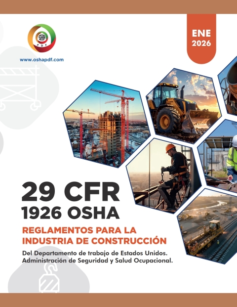 Cover image for book Spanish OSHA 1926 Construction Industry January 2026 Book