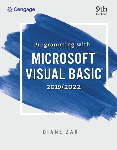 Cover image for book MindTap for Zak's Programming With Microsoft Visual Basic, 2 terms Instant Access