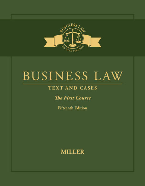 Cover image for book Business Law: Text & Cases - The First Course