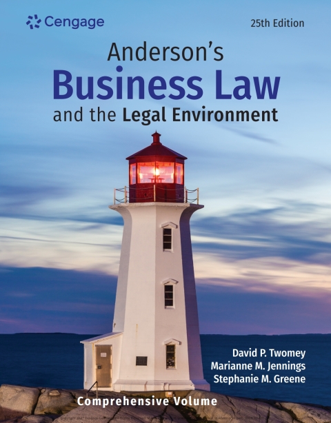 Cover image for book Anderson's Business Law & The Legal Environment - Comprehensive Edition