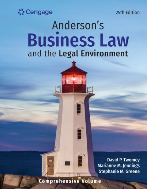 Cover image for book Anderson's Business Law & The Legal Environment - Comprehensive Edition